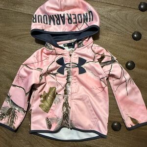 Under Armour Pink and Gray Camo Jacket